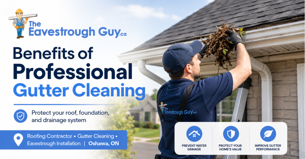 Benefits of Professional Gutter Cleaning: Why Oshawa Homeowners Should Not Ignore Their Eavestroughs